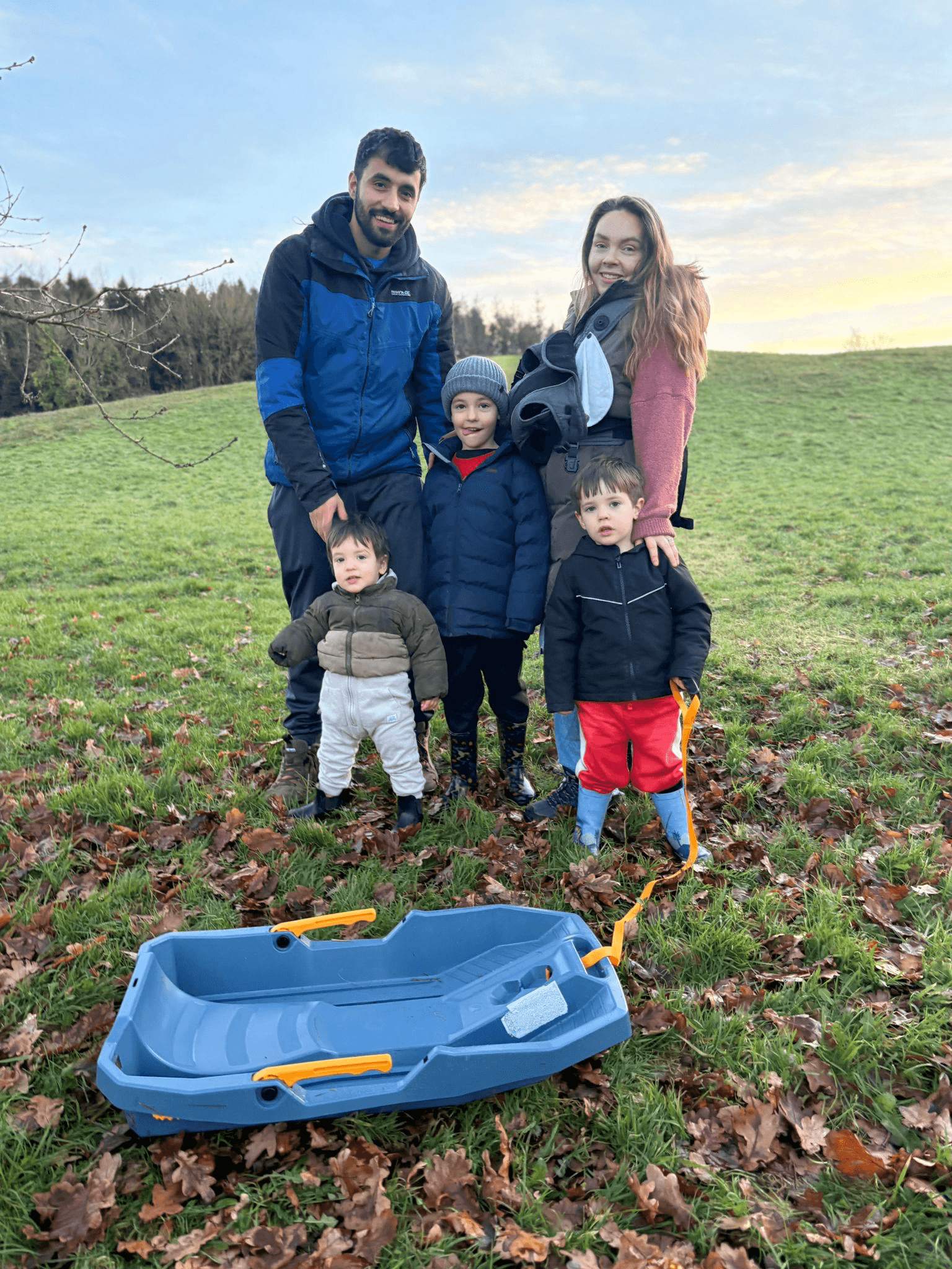 TalGlow founder with family in Irish countryside