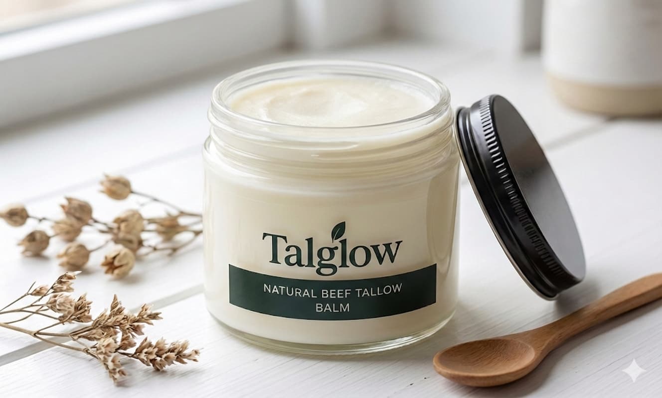 TalGlow Tallow Balm — glass jar
